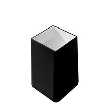 Lavabo freestanding BA31 di pietra solida (Solid Stone) - 50 x 50 x 82 cm - colore a scelta, Colore:Nero/Bianco (opaco)