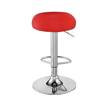 FYLYHWY 2pcs Cuoio Bar Sedile Girevole Bar Cucina Sgabelli Sedia Regolabile Pranzo contatore Nero/Rosso Spedizione Veloce (Color : 2pcs Red)