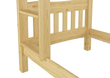Erst-Holz Letto a Castello 90x200 in Pino divisibile con doghe rigide e nicchia 70cm 60.15-09Ni70