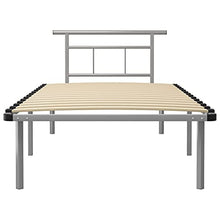 vidaXL Giroletto Grigio in Metallo 100x200 cm