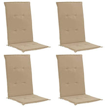Festnight Set di 4 Cuscini per Sedia a Sdraio Cuscini per Sedie da Giardino120x50x3 cm/100x50x3 cm Cuscino Imbottito per Sedia reclinabile con Cinghie Cuscino Prendisole Colori Diversi