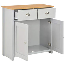 Festnight Credenza Moderna Grigio,Credenza da Cucina,Credenza con Cassetti,Credenza Sala da Pranzo,Credenza da Salotto,Credenza Soggiorno 79x35x81 cm