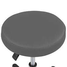MIADOMODO Set di 2 sgabelli girevoli, Sgabelli Pieghevoli, Altezza Regolabile, da Bar, Comodi, Grigio, da Lavoro, rotelle a Croce, Effetto Cromato