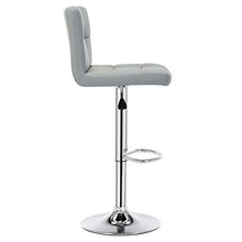 IntimaTe WM Heart Sgabelli Bar in Pelle Finta Disegno Moderno Movemento Regolabile Lift Gas Sgabello (Grigio Pelle)
