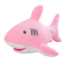 XSDF Cuscino peluche per bambola squalo creativo decorazione grande squalo bianco regalo per bambini per fidanzata 50 cm/60 cm) (rosa, 65 cm)