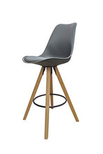 Homexperts Barhocker 2-er Set Inka Ideal für Ihren Wohn-und Essbereich Set di 2 sedie da Bar, Grigio, B 48.5, H 108.5, T 55 cm