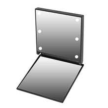 Specchio da trucco, 6 LED Mini, specchio da bagno da controsoffitto, specchio da trucco, portatile, alimentato a batteria, pieghevole tascabile cosmetico