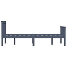 SKM Giroletto con 2 Cassetti Grigio in Massello di Pino 120x200 cm (31.85kg)