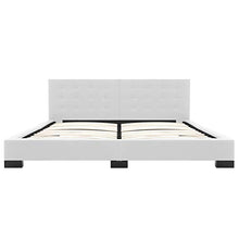 SKM Letto con Materasso Bianco in Similpelle 180x200 cm (59.35kg)
