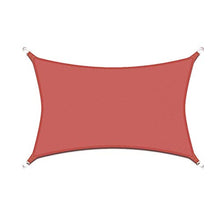 CLJ LWY Tenda da Sole Tenda da Sole Tenda da Sole Tenda da Sole per Feste da Giardino all'aperto Resistenza all'Acqua Anti UV Tessuto Oxford Ruggine Quadrato Rosso Rettangolo Triangolo (3x3x4,3m)
