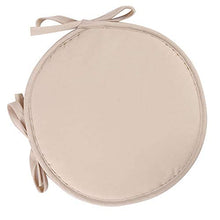 eewopjkj Cuscini per sedie Rotondi per Sedia da Pranzo Confezione da 2 con Lacci Cuscini per sedili universali Cuscini per Esterni per Interni Cucina da Giardino-Beige 38x38 cm (15x15 Pollici)