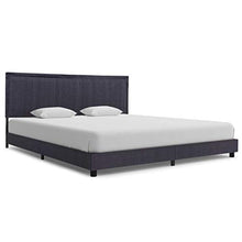 Festnight Giroletto in Tessuto, Struttura per Letto 160x200 cm Grigio Scuro