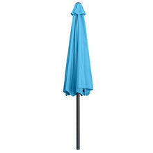 ABCCANOPY Ombrellone con pulsante per l’inclinazione, per il cortile, tavolo, mercato, giardino, terrazza e piscina, 8 stecche, oltre 13 colori, diametro: 19 cm / 22,9 cm / 25,4 cm