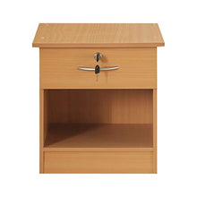 Absolute Deal ADLF007_Beech cassetto in Legno per Camera da Letto con Serratura e Comodino, Holz, Faggio, W40 x D34 x H42 CM
