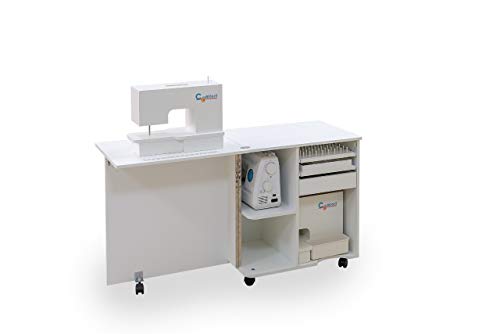 Comfort COMPACT | Mobiletto per Macchina da Cucire | Armadi da Сucito | (Lakeland Acacia Light)