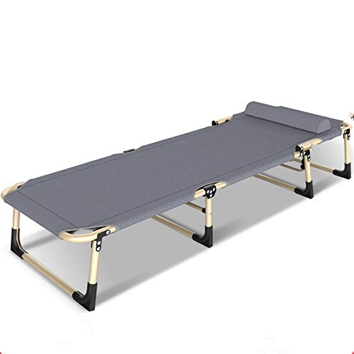 Letto pieghevole Reclinabile Singolo Pausa Pranzo Ufficio Pisolino Casa Semplice Emergenza Portatile Marcia Escort 194 * 68 * 30 CM