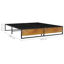 FAMIROSA Giroletto Nero in Metallo 160x200 cm-4817