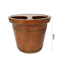 NUBAOgy Vasca Da Pedicure In Rovere, Pediluvio Per Uso Domestico, Secchio Per Piedi Al Vapore, Vaschetta Per Pedicure, Secchio Di Schiuma, Vasca Per Pediluvio, Regalo Per Assistenza Sanitaria Di Mezza