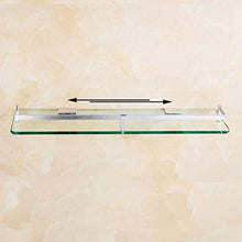 YF-SURINA Mensole per doccia Mensole in vetro galleggiante Mensola portaoggetti a parete Vetro temperato in metallo No ruggine Portasciugamani doccia a 1 strato per cucina Yb A-6,30 cm,30 cm