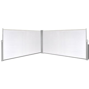 Festnight Tenda da Sole/Paravento da Giardino Laterale Retrattile 160x600 cm Crema