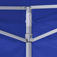Tidyard Gazebo Pieghevole Professionale 4 Pareti, Gazebo da Esterno, Tenda da Festa 2x2m Acciaio Blu