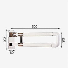 Maniglioni da Bagno Folding Bagno Grab Bar, Acciaio Inossidabile di Nylon corrimano, Servizi igienici Antiscivolo Maniglia di Sicurezza for i Bambini Anziani Accessori da Bagno