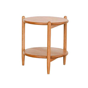 Jcnfa-Tavoli Tavolino in Rattan, Divano del Soggiorno Piccolo tavolino da caffè, Legno massello di ciliegio, 2 Strato di stoccaggio, 3 Colori (Color : Solid Wood Surface)