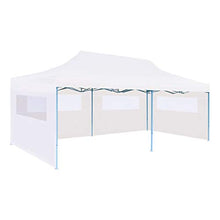 Festnight Tenda Pieghevole Pop-Up con Pareti Laterali 3x6m/3x4,5 m Impermeabile Protezione UV Tenda Giardino Sagre Eventi Mercati Esterno Bianco
