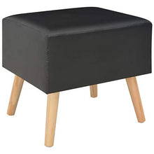 Comodino Camera da Letto, Comodini Mobile Contenitore Mobile Contenitore in Pelle Artificiale + Pino con 1 Cassetto, può Essere Utilizzato Anche Come Pouf, Mobile Basso, 40 x 35 x 40 cm