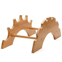 ZfgG Wine Rack 6 Bottiglie Controsoffitto Wine Rack Holder Storage Display Mensole Di Bambù