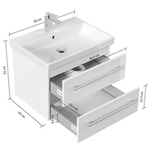Mobile bagno con lavabo Villeroy & Boch Avento 65cm antracite satinato