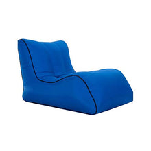 XinQing-Divano Pigro Singolo Disegno Pieghevole Portatile all'aperto del Letto di Aria di Viaggio della Spiaggia del sofà del sofà Gonfiabile Pigro Portatile 120 × 80 × 80cm (Color : Dark Blue)