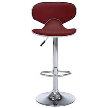 vidaXL Sgabelli da Bar 2 pz Rosso Vino in Similpelle