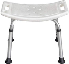 Sgabello da Bagno a doghe Regolabile in Altezza, Sedile da Bagno Resistente per ped Antiscivolo Max.150 kg 20x11 Pollici 0110