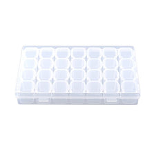Longzhou Scatola per medicinali, plastica Trasparente 28 Slot Regolabile per Tablet Pillola per medicinali Contenitore per contenitori per Gioielli