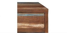 Zerone - Credenza retrò, in legno massiccio, stile vintage, con 3 cassetti, 145 x 40 x 75 cm