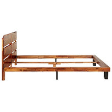 SKM Giroletto con Bordi Vivi in Legno Massello di Acacia 160 cm