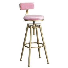 GYPPG Sgabello Bar Industriale, Sedia in Metallo, Comodo Design del Piede, Imbottitura di Protezione del Pavimento, Adatto per Bar, ristoranti, caffetterie, Altezza Regolabile 70-90 cm,