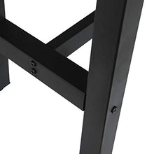 WOLTU Set Mobili da Bar Tavolo con 2 Sgabelli Alti Arredo per Cucina in Acciaio Legno BT17srs+BH130srs-2