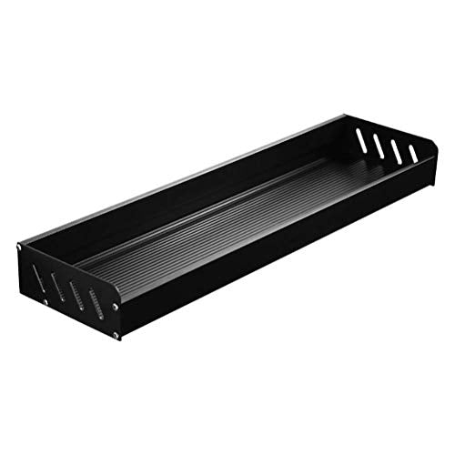 SYyshyin Mensola per Doccia Mensola per mensola da Bagno in Alluminio con ripiano per Doccia a Parete, Supporto per mensole Doccia Nero, Lunghezza 30 cm