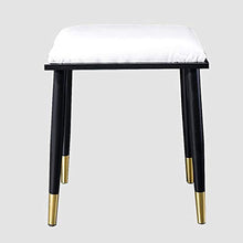 Tuqia Mobili Sgabello Basso, Golden Decorative Sedia di Velluto Sedia Piano Chair Negozio di Abbigliamento Sedia Fiorista Sedia, 37.58 * 27 * 45,5 Centimetri Casa Arredamento