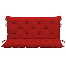 vidaXL Cuscino per Dondolo Rosso 120 cm in Tessuto
