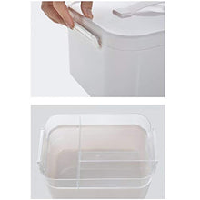 KKYY Organizzatore Di Scatole Di Immagazzinaggio A Doppio Strato Bianco Per Kit Di Pronto Soccorso, Forniture Mediche, Mediche E Dentistiche - 3 Scomparti, Trasparente (Due Dimensioni)