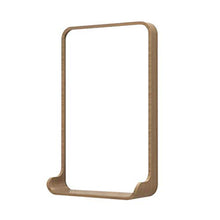Specchio da Parete Rettangolare da 55 Cm, Specchio da Barba con Cornice in Legno con Ripiano Integrato, Specchio per Il Trucco del Bagno, per Corridoio Camera da Letto Soggiorno Specchio