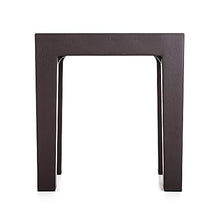 Sgabello bagno doccia multiuso Lello alta resistenza, 38x29x41 cm effetto legno, portata 150 Kg (1, Marrone)