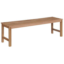 vidaXL Panca da Giardino con Cuscino Beige 150 cm Legno di Teak