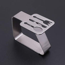 NINGYE 4 clip per tovaglia in acciaio inox, per uso esterno, casa, picnic, barbecue, feste di nozze