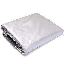 KANGLIPU Copertura Mobili Giardino 240x240x85cm Antipolvere/UV Copertura Tavolo Rettangolare per I Mobili da Giardino Sedute Giardino Set di Mobili, Argento