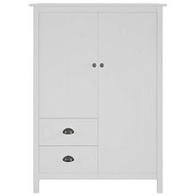 Ausla - Armadietto portaoggetti con 2 cassetti e 3 ripiani, per camera da letto, 99 x 45 x 137 cm, colore: Bianco