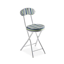 JCXOZ-Sedia Pieghevole Household Sedia Pieghevole, Sedia Esterna Portatile Pieghevole casa Rotonda Sgabello Back Office Sedia Pieghevole